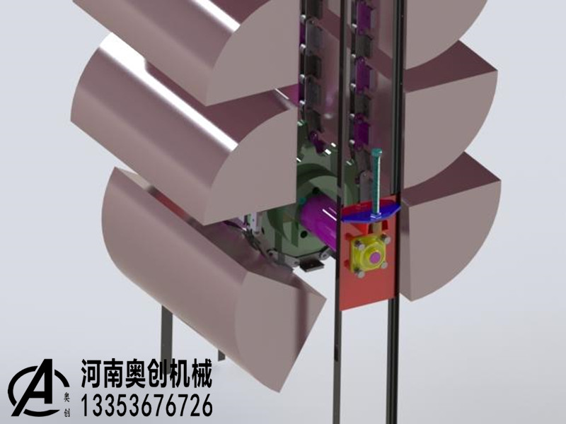 垂直斗式提升機模型3D圖紙