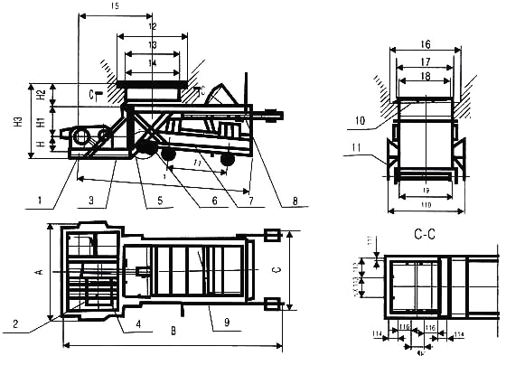 K型往復(fù)式給料機(jī)圖紙